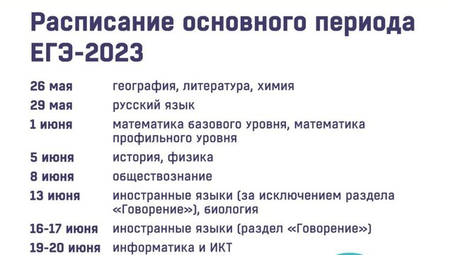 Рособрнадзор: Первые экзамены основного периода ЕГЭ-2023 прошли штатно
