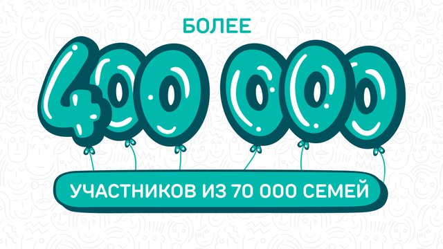 Более 400 тысяч человек подали заявки на конкурс «Это у нас семейное»